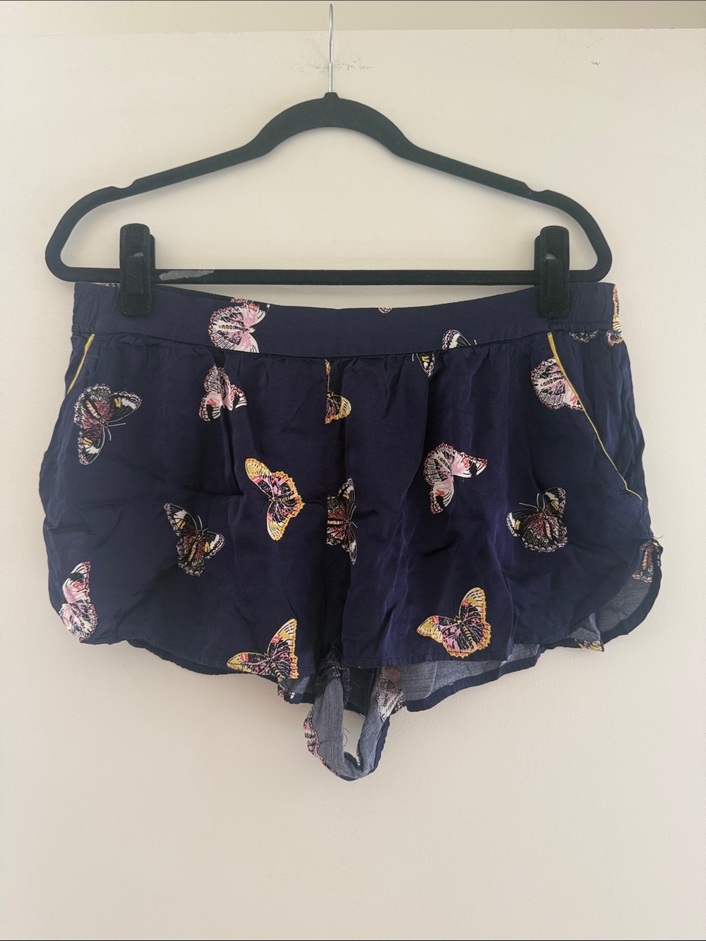 Anthroplogie Butterfly Print Navy Sleep Shorts